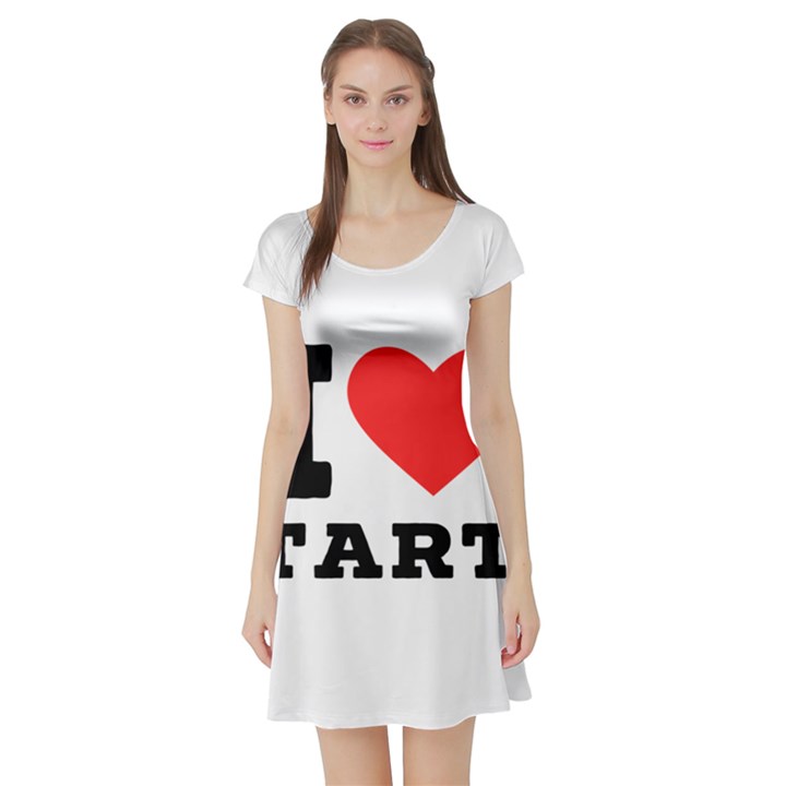 I love tart Short Sleeve Skater Dress