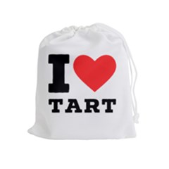 I Love Tart Drawstring Pouch (xl) by ilovewhateva