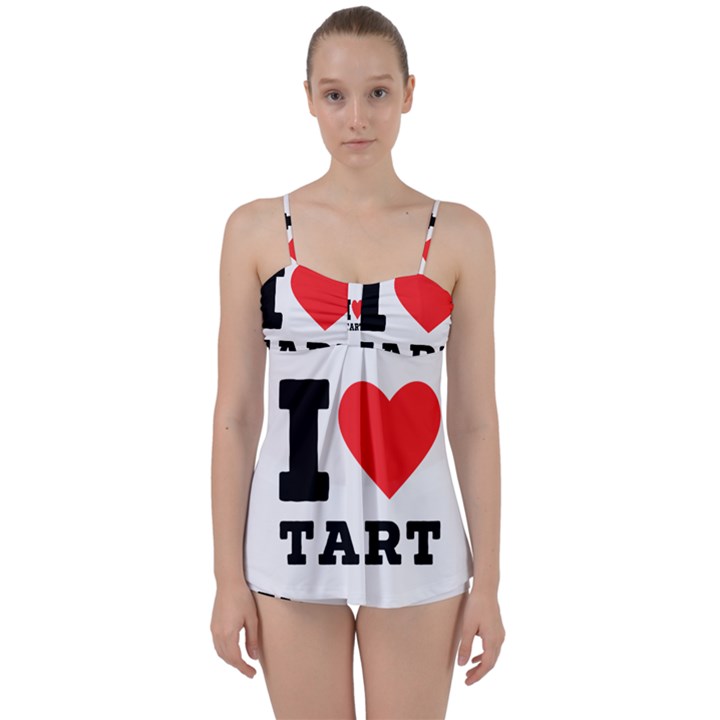 I love tart Babydoll Tankini Set