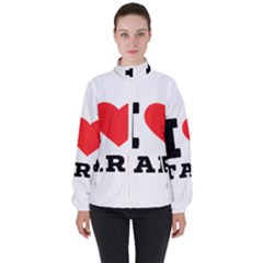 I Love Tart Women s High Neck Windbreaker by ilovewhateva