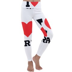 I Love Tart Kids  Lightweight Velour Classic Yoga Leggings by ilovewhateva