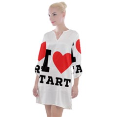 I Love Tart Open Neck Shift Dress by ilovewhateva