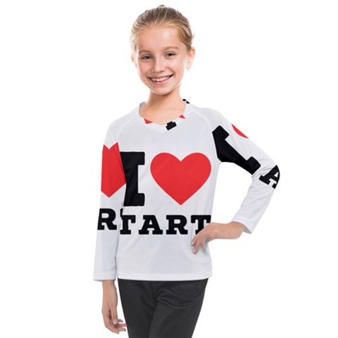 I Love Tart Kids  Long Mesh Tee by ilovewhateva