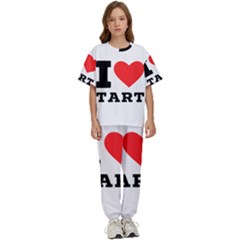 I Love Tart Kids  Tee And Pants Sports Set by ilovewhateva