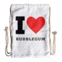 I love bubblegum Drawstring Bag (Large) View2