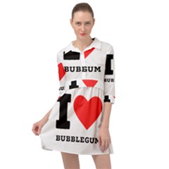 I Love Bubblegum Mini Skater Shirt Dress by ilovewhateva