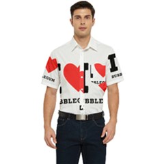 I Love Bubblegum Men s Short Sleeve Pocket Shirt  by ilovewhateva