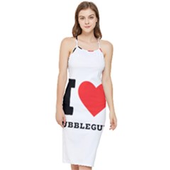 I Love Bubblegum Bodycon Cross Back Summer Dress by ilovewhateva