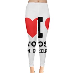 I Love Boston Cream Pie Leggings  by ilovewhateva