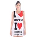 I love Boston cream pie Scoop Neck Skater Dress View1