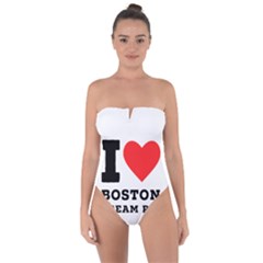 I Love Boston Cream Pie Tie Back One Piece Swimsuit by ilovewhateva