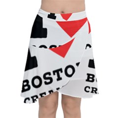 I Love Boston Cream Pie Chiffon Wrap Front Skirt by ilovewhateva