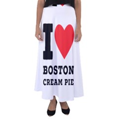 I Love Boston Cream Pie Flared Maxi Skirt by ilovewhateva