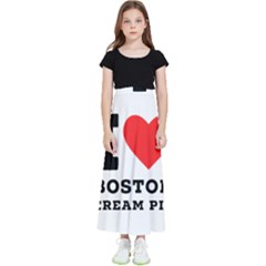 I Love Boston Cream Pie Kids  Flared Maxi Skirt by ilovewhateva