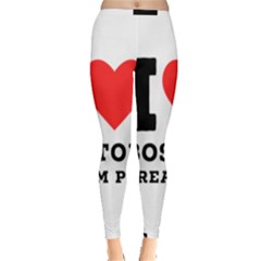 I Love Boston Cream Pie Inside Out Leggings by ilovewhateva