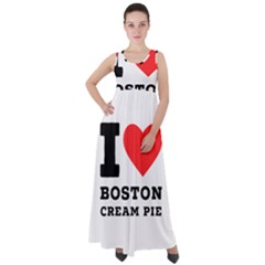 I Love Boston Cream Pie Empire Waist Velour Maxi Dress by ilovewhateva