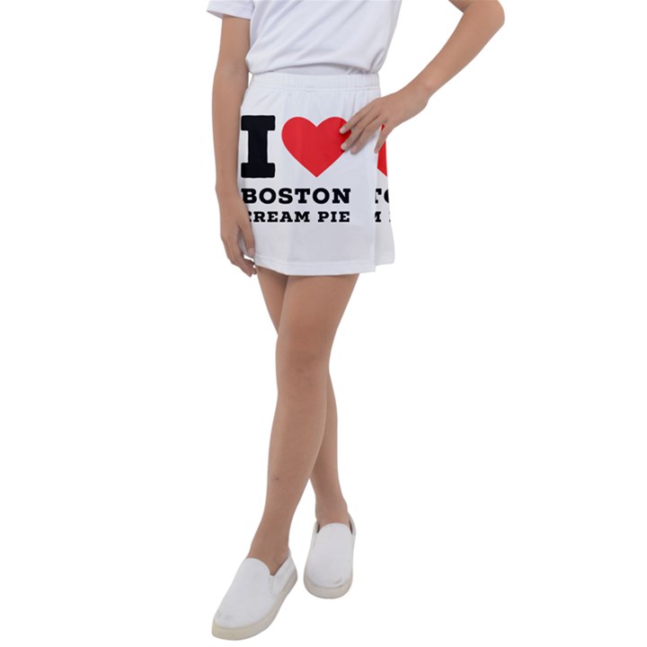 I love Boston cream pie Kids  Tennis Skirt