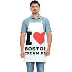 I Love Boston Cream Pie Kitchen Apron by ilovewhateva