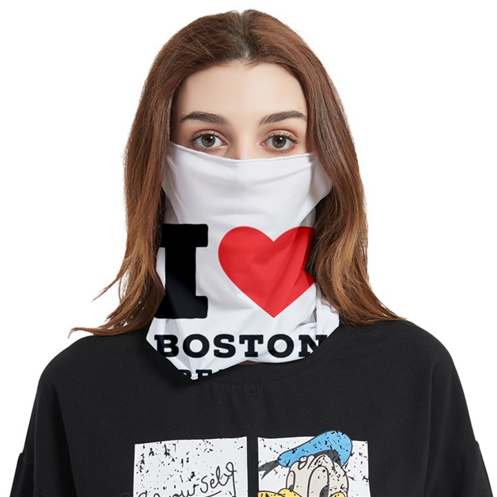 I love Boston cream pie Face Covering Bandana (Two Sides)