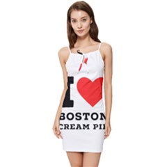 I Love Boston Cream Pie Summer Tie Front Dress by ilovewhateva