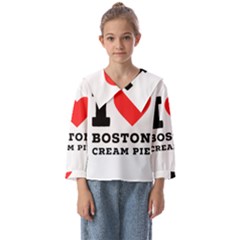 I Love Boston Cream Pie Kids  Sailor Shirt by ilovewhateva