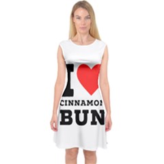 I Love Cinnamon Bun Capsleeve Midi Dress by ilovewhateva