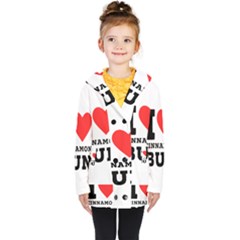 I Love Cinnamon Bun Kids  Double Breasted Button Coat by ilovewhateva