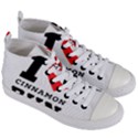 I love cinnamon bun Women s Mid-Top Canvas Sneakers View3