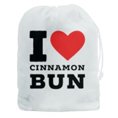 I Love Cinnamon Bun Drawstring Pouch (3xl) by ilovewhateva