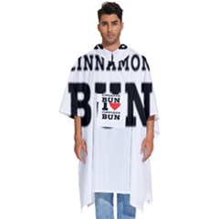 I Love Cinnamon Bun Men s Hooded Rain Ponchos by ilovewhateva