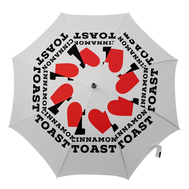 I love cinnamon toast Hook Handle Umbrellas (Large)