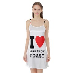 I Love Cinnamon Toast Satin Night Slip by ilovewhateva