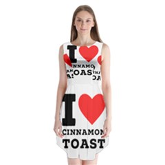 I Love Cinnamon Toast Sleeveless Chiffon Dress   by ilovewhateva