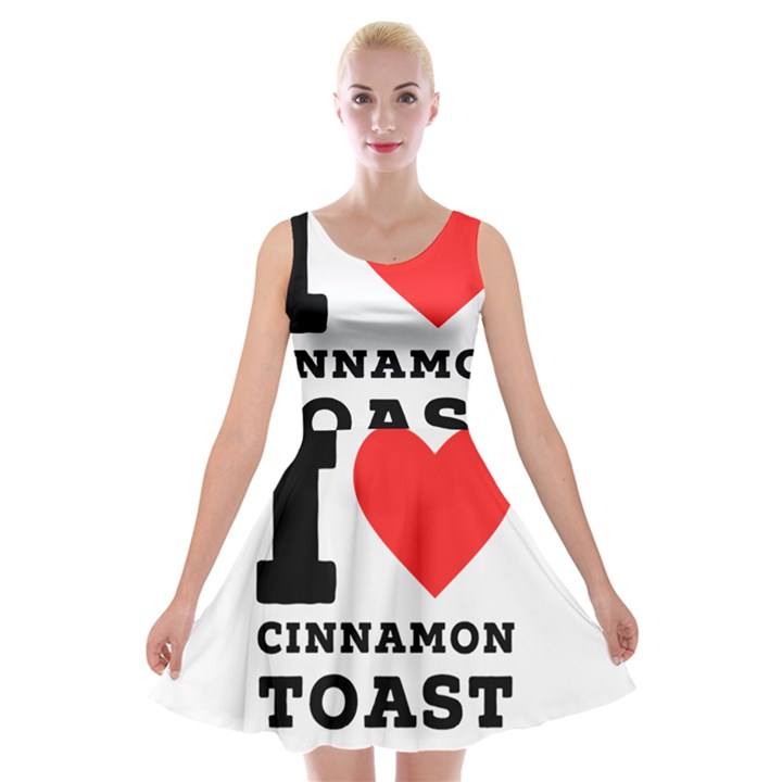 I love cinnamon toast Velvet Skater Dress