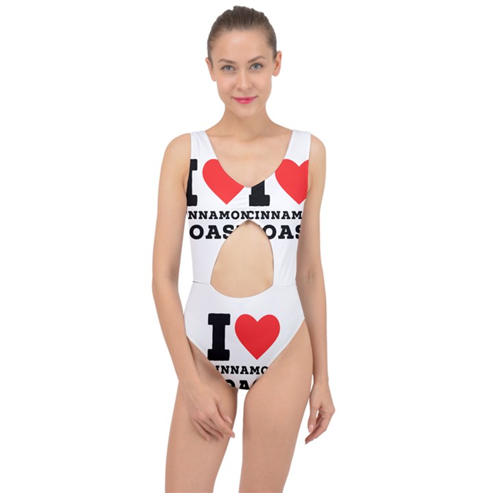 I love cinnamon toast Center Cut Out Swimsuit