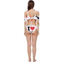 I love cinnamon toast Ruffle Edge Tie Up Bikini Set	 View4