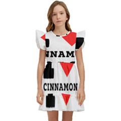 I Love Cinnamon Toast Kids  Winged Sleeve Dress by ilovewhateva