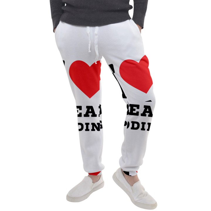 I love bread pudding  Men s Jogger Sweatpants