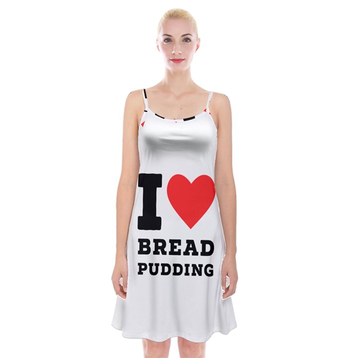 I love bread pudding  Spaghetti Strap Velvet Dress