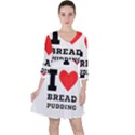 I love bread pudding  Quarter Sleeve Ruffle Waist Dress View1