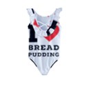 I love bread pudding  Kids  Frill Swimsuit View2