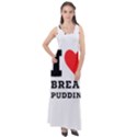 I love bread pudding  Sleeveless Velour Maxi Dress View1