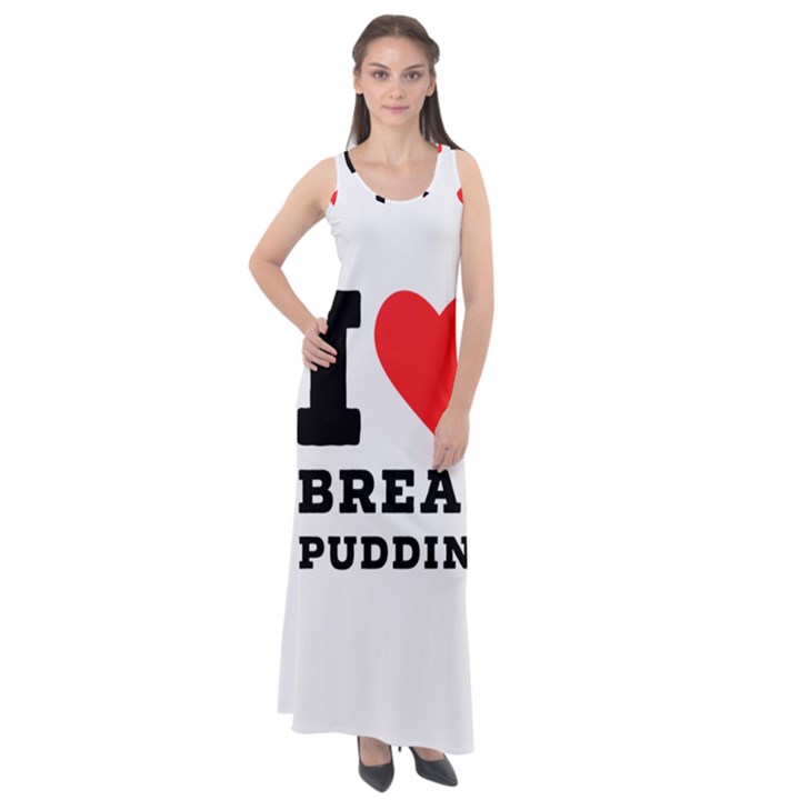 I love bread pudding  Sleeveless Velour Maxi Dress