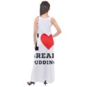 I love bread pudding  Sleeveless Velour Maxi Dress View2