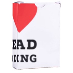 I Love Bread Pudding  Playing Cards Single Design (rectangle) With Custom Box by ilovewhateva