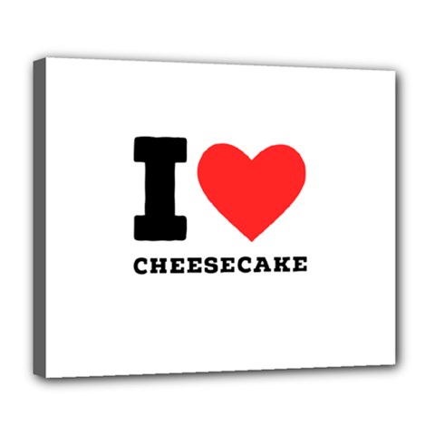 I Love Cheesecake Deluxe Canvas 24  X 20  (stretched) by ilovewhateva