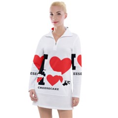 I Love Cheesecake Women s Long Sleeve Casual Dress by ilovewhateva