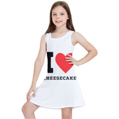 I Love Cheesecake Kids  Lightweight Sleeveless Dress by ilovewhateva