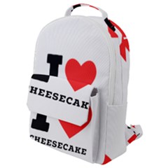 I Love Cheesecake Flap Pocket Backpack (small) by ilovewhateva