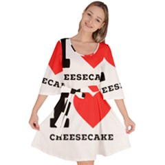 I Love Cheesecake Velour Kimono Dress by ilovewhateva